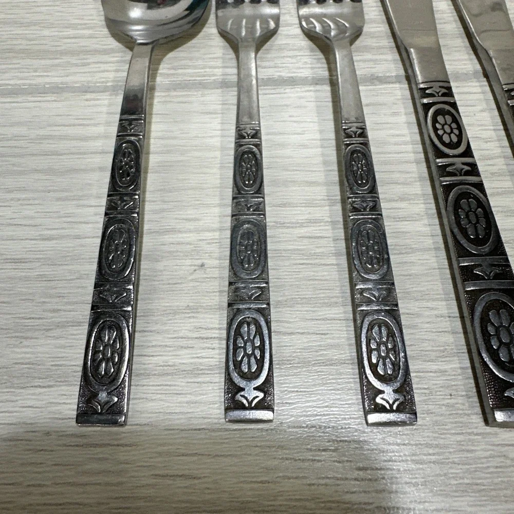 Ekco Eterna Trinidad Flatware‎ (Set of 5) Stainless Steel Japan Vintage